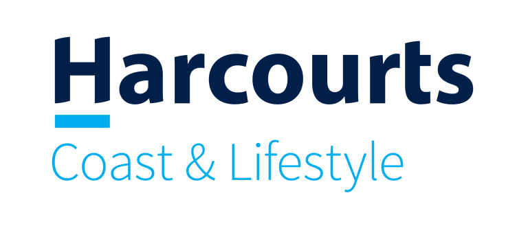 Harcourts Coast Lifestyle LogoSet Stacked BLUE 120724 768x342